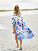 Floral Print Beach Swimwear Cover Up Blouse
