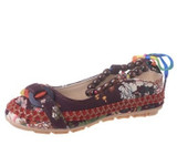 Vintage ethnic embroidery sandals