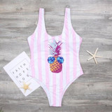 Parent-child pineapple print swimsuit