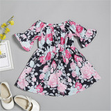 Mother Daughter Bohemian Beach Floral Beach Dress