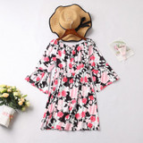 Mother Daughter Bohemian Beach Floral Beach Dress