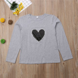 Parent-child heart-shaped T-shirt
