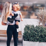 Parent-child heart-shaped T-shirt