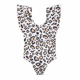 Parent-child leopard swimsuit