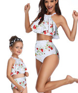 Parent-child colorful swimsuit
