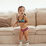 High waist parent-child swimsuit