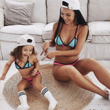 High waist parent-child swimsuit