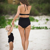 High waist parent-child swimsuit