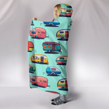 Caravan Hooded Blanket - Green