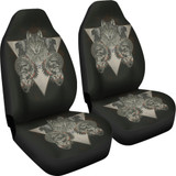 Wolf & Skulls Custom Car Seat Covers
