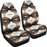 Cofitichequi White Set of 2 Car Seat Covers