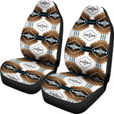 Cofitichequi White Set of 2 Car Seat Covers
