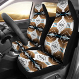 Cofitichequi White Set of 2 Car Seat Covers