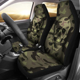 Camo Skull Car Seat Covers Camouflage with Skulls Camo Skull Car Seat Covers Camouflage with Skulls