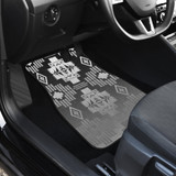 Black and White Treaty Front Car Mats (Set Of 2)