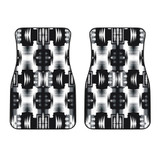 Black and White Sage Front Car Mats (Set Of 2)