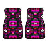 Midnight Pink Front Car Mats (Set Of 2)