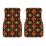Seven Tribes Black Front Car Mats (Set Of 2)