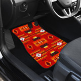 Seven Tribes Red Front Car Mats (Set Of 2)