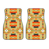 Seven Tribes Tan Front Car Mats (Set Of 2)