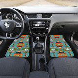 Seven Tribes Teal Front Car Mats (Set Of 2)