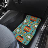 Seven Tribes Teal Front Car Mats (Set Of 2)
