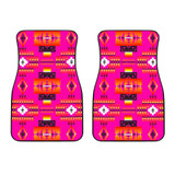Seven Tribes Pink Front Car Mats (Set Of 2)