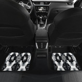 Black and White Sage Front And Back Car Mats (Set Of 4)