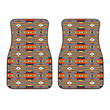 Seven Tribes Gray Front Car Mats (Set Of 2)