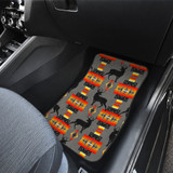 Deer Gray Front And Back Car Mats (Set Of 4)