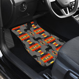 Deer Gray Front And Back Car Mats (Set Of 4)