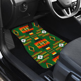 Seven Tribes Green Front And Back Car Mats (Set Of 4)