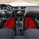 Digital Camouflage Red Front Car Mats (Set Of 2)