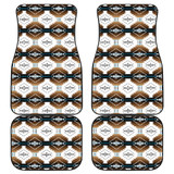 Cofitichequi White  Front And Back Car Mats (Set Of 4)