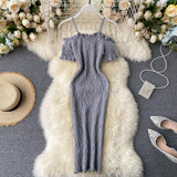 Zahra Off-Shoulder Knit Dress