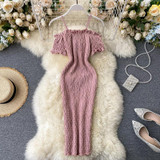 Zahra Off-Shoulder Knit Dress
