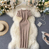 Zahra Off-Shoulder Knit Dress