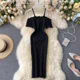 Zahra Off-Shoulder Knit Dress
