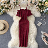 Zahra Off-Shoulder Knit Dress