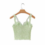 Yareli Shirred Top