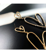Juliet Heart Crystal Earrings