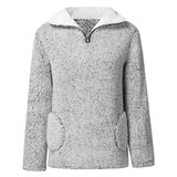 Quarter Zip Sherpa Fleece Polo Teddy Bear Better Sweater Pullover