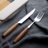 silver stainless steel knife, fork, tableware