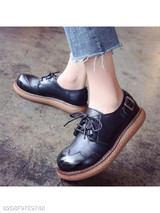 Plain Round Toe Date Outdoor Flat & Loafers