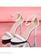Plain Stiletto High Heeled PU Casual Pumps