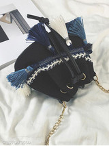 Plain Tassel Crossbody Bags For Women
