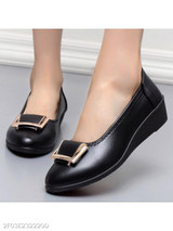 Plain Low Heeled Round Toe Casual Date Comfort Flats