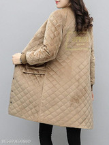 Band Collar Plain Coat