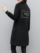 Band Collar Plain Coat