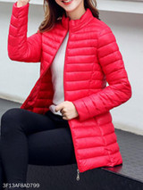 Band Collar Plain Coat